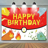Cartoon Anime Pokemon Birthday Backdrop Decoration