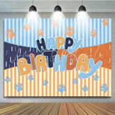 Cartoon Blue Dog Bluey Birthday Party Backdrop For Boy And Girl