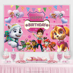 Lofaris Cartoon Dog Birthday Backdrop For Girls Room Decor