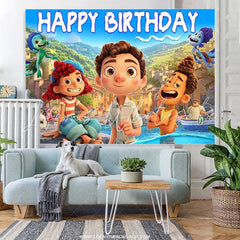 Lofaris Cartoon Film Character Happy Birthday Decro Backdrop