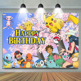 Lofaris Cartoon Film Character Kids Birthday Backdrop Banner