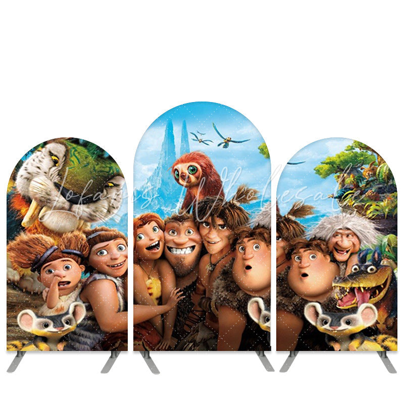 Lofaris Cartoon Film Theme Animals And Boys Birthday Arch Backdrop Kit