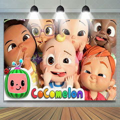 Lofaris Cartoon Film Theme Happy Kids Birthday Backdrops