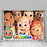 Lofaris Cartoon Film Theme Happy Kids Birthday Backdrops