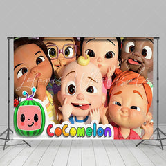 Lofaris Cartoon Film Theme Happy Kids Birthday Backdrops