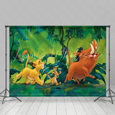 Lofaris Cartoon Forests Animals Theme Happy Birthday Backdrop