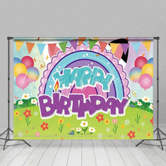 Cartoon Gabbys Cute Cat Dollhouse Birthday Party Backdrop For Girl