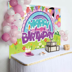 Cartoon Gabbys Cute Cat Dollhouse Birthday Party Backdrop For Girl