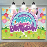 Cartoon Gabbys Cute Cat Dollhouse Birthday Party Backdrop For Girl