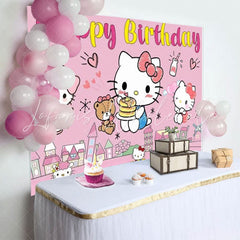Cartoon Super Kitties Cats Birthday Party Backdrop