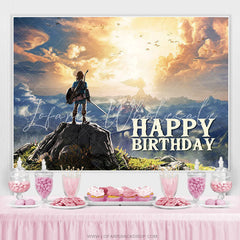 Lofaris Cartoon The Legend Happy Birthday Backdrop For Kids