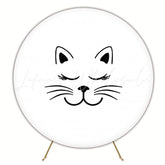 Cat Round Backdrop For Fun Kids Birthday Party Celebration