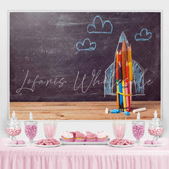Lofaris Chalkboard Photo Backdrop Back to School Pencils Chalk