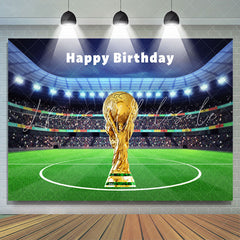 Lofaris Championship Trophy Field Happy Birthday Backdrop