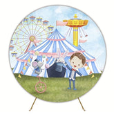Charming Circus Big Top Round Backdrop For Spectacular Events