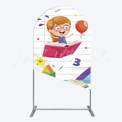 Cheerful ABC Kids Arch Backdrop for Party Photo Scene