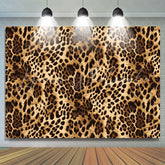 Cheetah Black Brown Skin Pattern Leopard Print Party Backdrop