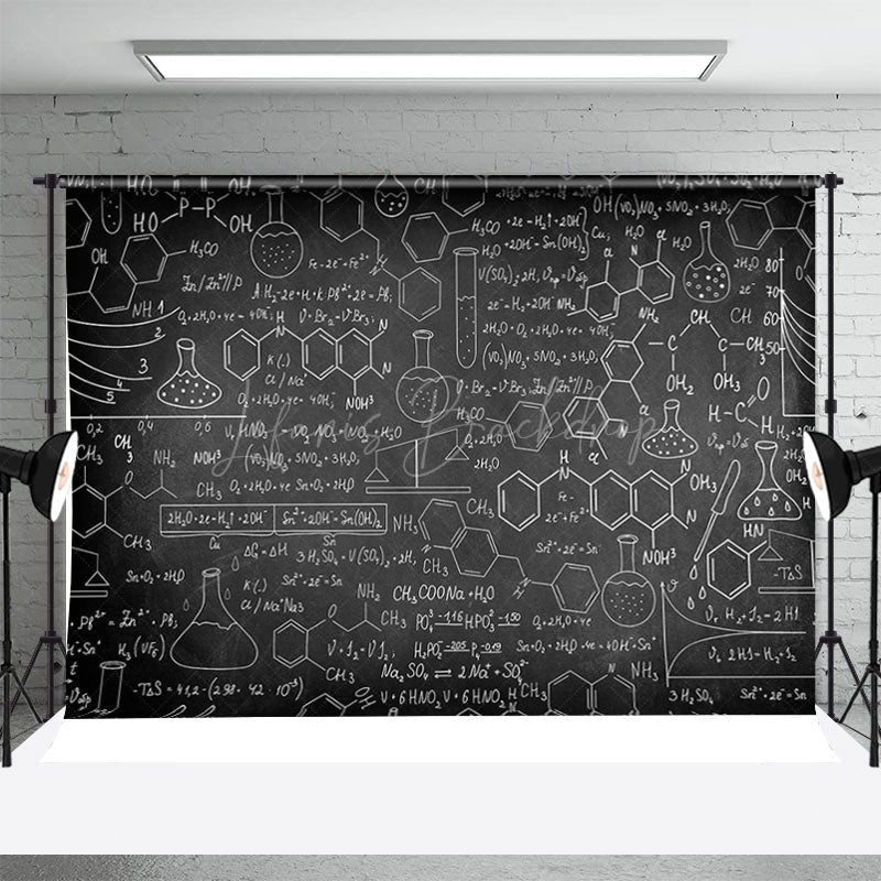 Lofaris Chemical Formula Blackboard Back To School Backdrop