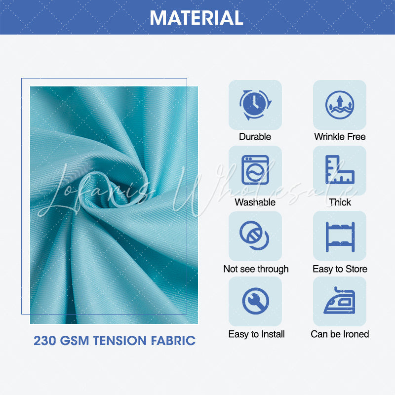 Chic Blue Butterfly Round Backdrop for Elegant Party