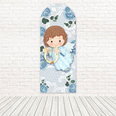 Christening Rose Angel Sweet Charm Arch Backdrop For Sacred Event