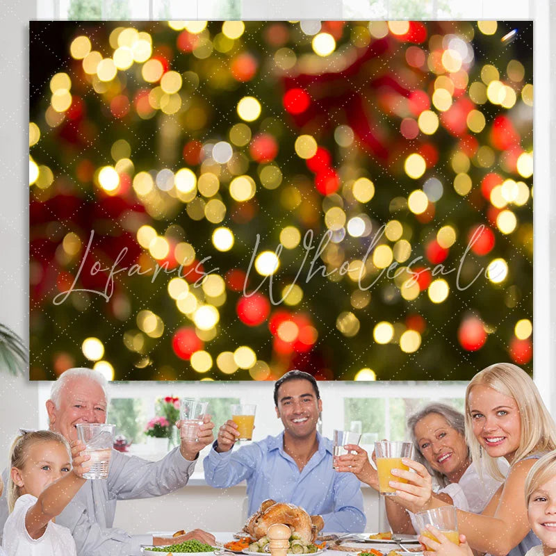 Lofaris Christmas Light Dots Bokeh Backdrops for Studio
