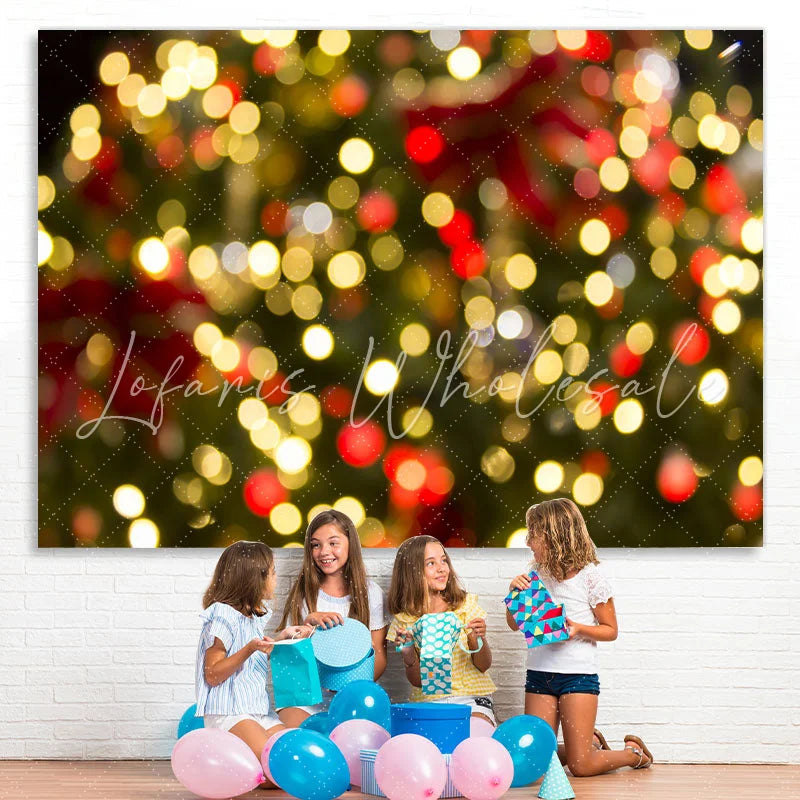 Lofaris Christmas Light Dots Bokeh Backdrops for Studio