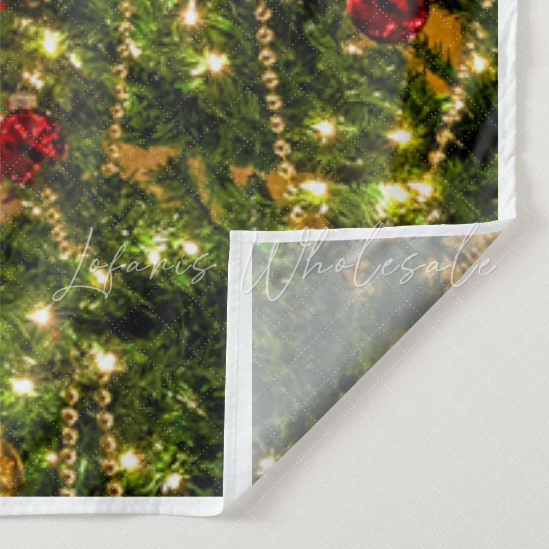 Lofaris Christmas stocking And Tree Brick Backdrop