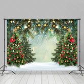 Lofaris Christmas Tree and Glitter Light Backdrop for
