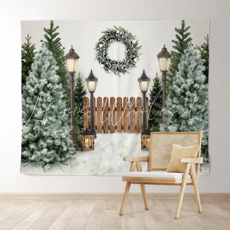 Lofaris Christmas Tree Winter Holiday Backdrop for Photo