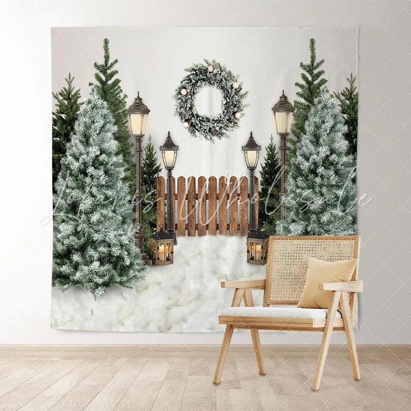 Lofaris Christmas Tree Winter Holiday Backdrop for Photo