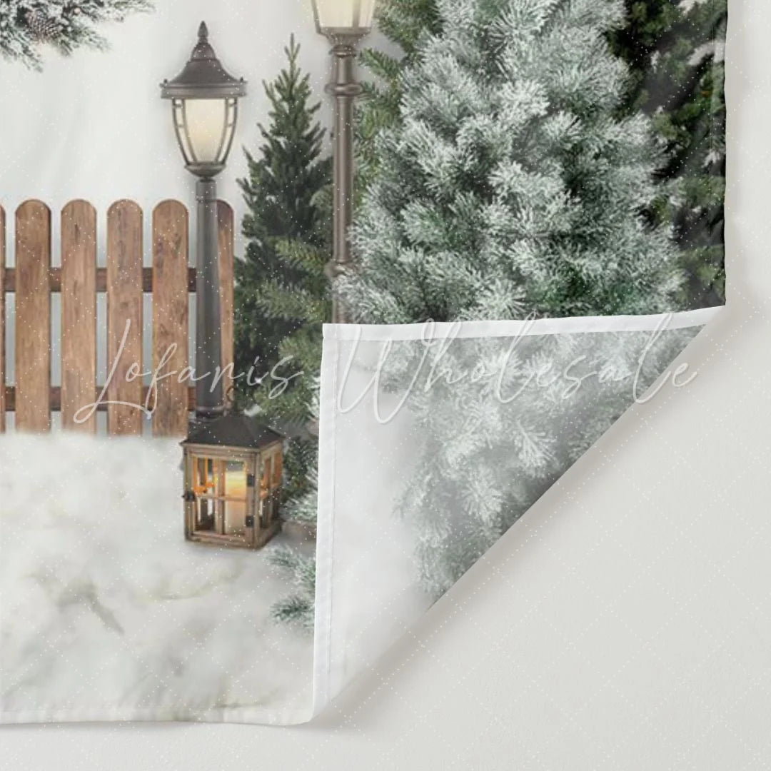 Lofaris Christmas Tree Winter Holiday Backdrop for Photo