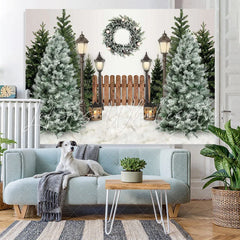 Lofaris Christmas Tree Winter Holiday Backdrop for Photo