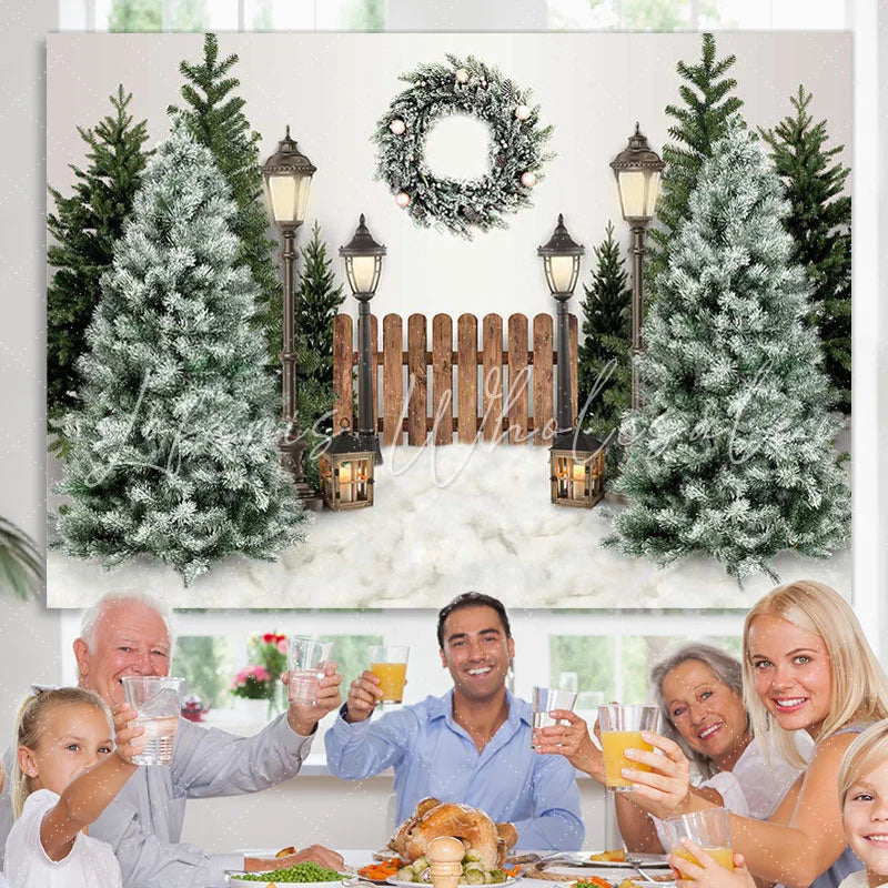 Lofaris Christmas Tree Winter Holiday Backdrop for Photo