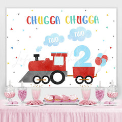 Lofaris Chugga Train 2nd Backdrop For Boy Birthday Party