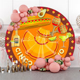 Lofaris Cinco Mayo Dress Hat Round Mexican Fiesta Backdrop