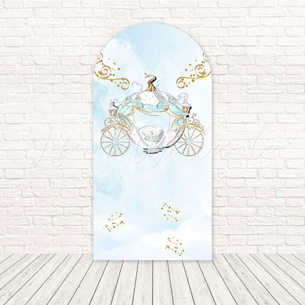 Cinderella Carriage Fairytale Ride Arch Backdrop For Magical Evening
