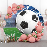 Lofaris Circle Basketball Theme Happy Birthday Backdrop For Boy