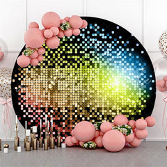 Lofaris Circle Colorful Bokeh Bright Birthday Party Backdrop