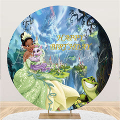 Lofaris Circle Forest Castle Round Fairy Birthday Backdrop