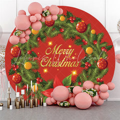 Lofaris Circle Glitter Christmas Backdrop For Holiday Party