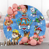 Lofaris Circle Little Dogs Happy Birthday Backdrop For Boy