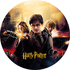 Lofaris Circle Magic Film Character Happy Birthday Backdrop Kit