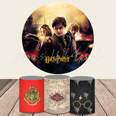Lofaris Circle Magic Film Character Happy Birthday Backdrop Kit