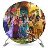 Lofaris Circle Warm Family And Leopard Backdrop For Decoration