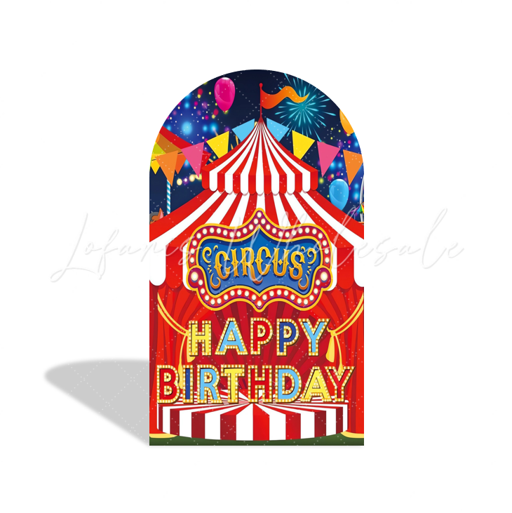 Circus Birthday Baby Shower Party Background Arch Backdrop Wall Cloth Cover