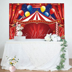 Circus Carnival Lights Stars Tent Theme Party Photo Backdrop