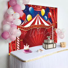 Circus Carnival Lights Stars Tent Theme Party Photo Backdrop