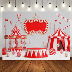Lofaris Circus Stage Playground Birthday Backdrop For Kids
