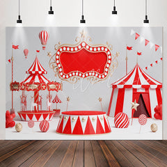 Lofaris Circus Stage Playground Birthday Backdrop For Kids