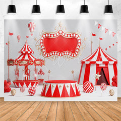 Lofaris Circus Stage Playground Birthday Backdrop For Kids